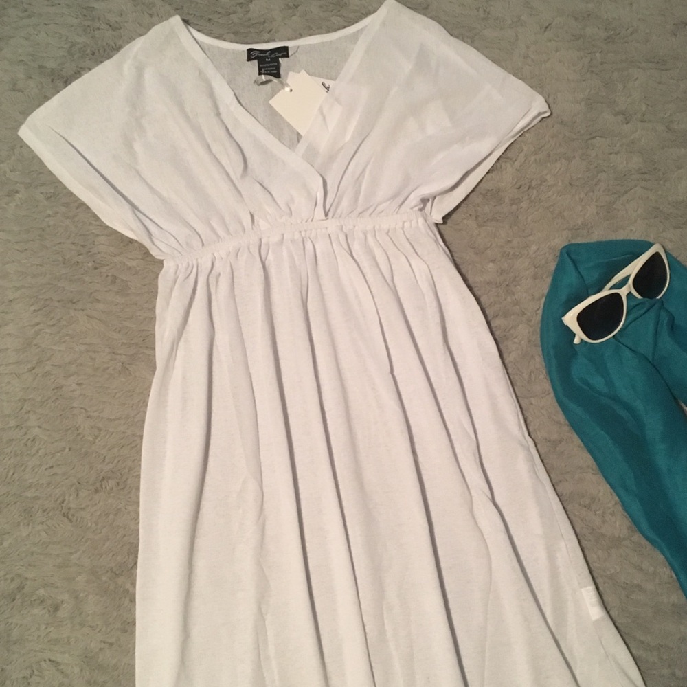 White bikini cover up size M